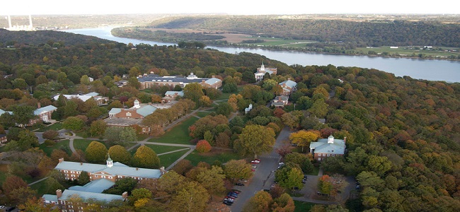 Hanover College aerial view